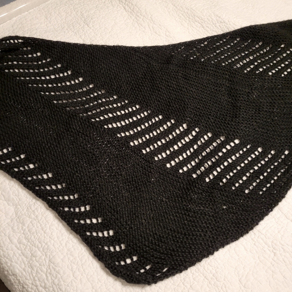 Handmade Black Shawl